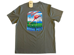 NWT $49.50 Tommy Bahama T Shirt TEA LEAF S/S Birdie Putt Flamingo Golf SMALL
