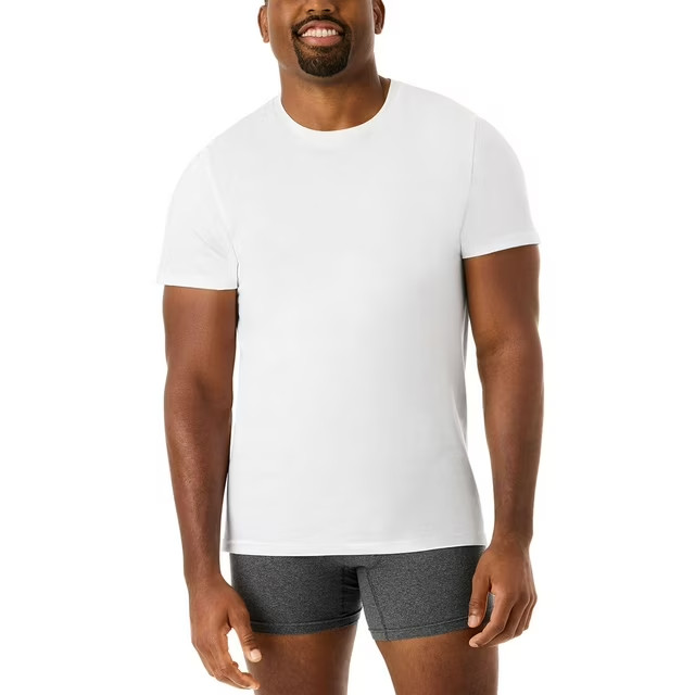 Member’s Mark Men’s 6 Pack Essential Undershirt Size M White