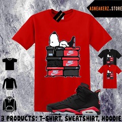 Shirt Match AJ 6 Infrared Salesman 2026 Sneaker Matching Tee Sneakerhead S Dog