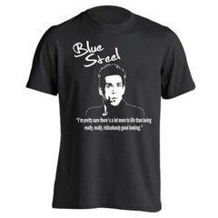 Blue Steel Funny Male Model Humor Party Black Basic Men’s T-Shirt
