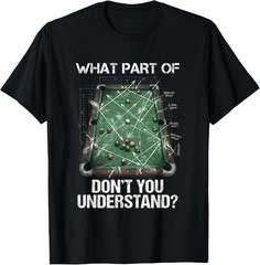 Humor Funny Billiards Blueprint Gift Unisex T-Shirt