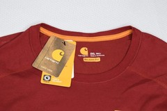 NWT CARHARTT FORCE 2XLT Men’s Relaxed Fit Short Sleeve Pocket Tee Red