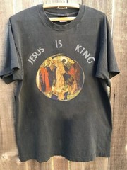Kanye West Jesus Is King 90s Reprint Charcoal Short sleeve T shirt Men Women