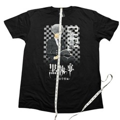 Hot Topic Black Butler Ciel Checkered Graphic T-Shirt – XL – New With Tags