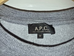 A.P.C APC Mesn Sweatshirt w/Velour Shoulders