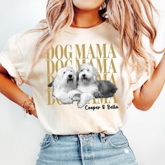Custom Pet Photo Shirt Personalized Dog Cat Graphic Tee with Name Gift