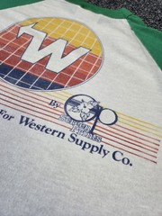 Vintage Ocean Pacific Shirt Raglan 80’s Size Medium Western Supply Co