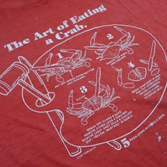 Vtg 80s Hanes “The Art of Eating a Crab” Fat Crab T-Shirt Mens XL Single Stitch