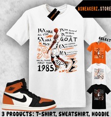 Shirt To Match AJ 1 High OG Shattered Backboard Sneaker Matching MJ 23 Accolades