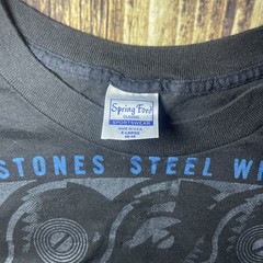 Vintage 1989 Rolling Stones North American Tour Black-Blue Variation Shirt Sz XL