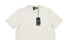 Boss Hugo Boss Beige H-Thompson Textured Pattern Cotton Short Sleeve T-Shirt XL