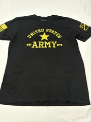 Grunt Style Army Shirt Mens XL Black Yellow American Flag Patriotic