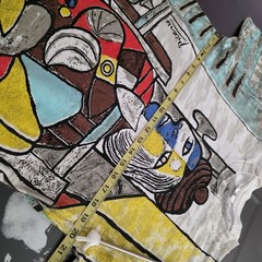 Pablo Picasso 10 Color Screenprint Overprint All Over Print Tee Tshirt L