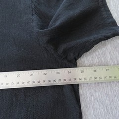 Garras Shirt Mens XL Black Cotton Gauze Lace Up Mexican Festival Beach Casual