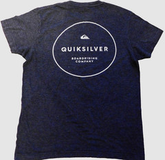 Quicksilver Circled Script MT0 Men’s T-Shirt Charcoal Grey Sz Medium Soft Cotton