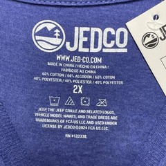 JEEP Trail Blazer T Shirt Mens 2XL Blue Graphic Duck Cowboy JEDCO Licensed NEW