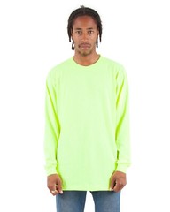 Shaka Wear Active Long Sleeve Plain Casual Crew Neck T-Shirt SM-3X