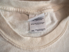 VTG Y2k Gildan Advice Tree Nature Art Outdoor Eco Beige Tee T-Shirt 2XL XXL
