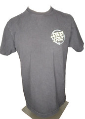 SANTA CRUZ Mako Dot Skateboard faded black t shirt men’s size MEDIUM