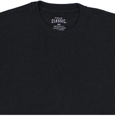 True Classic Shirt Mens XL Black Crew Neck Short Sleeve Tagless Regular Fit NWOT