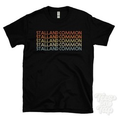 STALLAND COMMON REPEATED RETRO STYLE T-SHIRT mens & womens uk place name gift