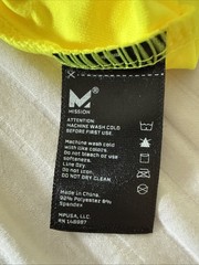 MISSION Unisex X LARGE Hi Vis Yellow Cooling Long Sleeve Performance Shirt.