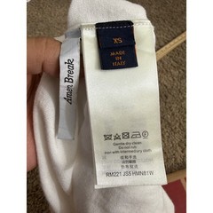 LV Amen Break Green Logo Knit T-Shirt White RM221 JS5 HMN81W XS