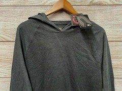 Colosseum Athletics Shirt Mens Size Large Grey Hooded Skinny Fit T-Shirt New