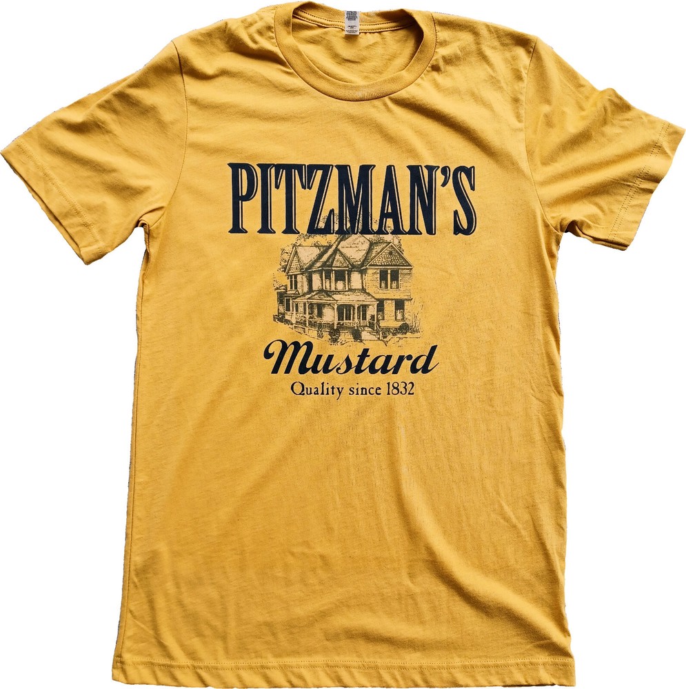 Pitzman’s Mustard Short Sleeve T-Shirt Tim’s Kitchen Tips Eric Awesome Show
