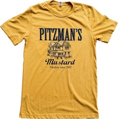Pitzman’s Mustard Short Sleeve T-Shirt Tim’s Kitchen Tips Eric Awesome Show