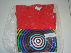 TARGET TAKE PRIDE – BULLSEYE RAINBOW LOGO T-SHIRT RED LGBTQ cotton L large