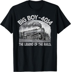 Big Boy 4014 Steam Engine Locomotive Train Vintage Railroad T-Shirt