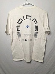 Adidas Orignals T-Shirt Mens S White Regular Fit Short Sleeve Crew Neck Pullover