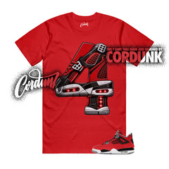 4 Toro Bravo Fire Red White Black Cement Grey 2026 T Shirt Match 4SNKR