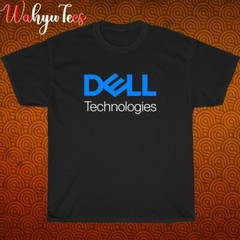 New Dell Technology Logo Black/Grey/Navy/White Size S-5XL Unisex T-Shirt