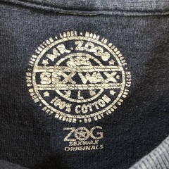 Sex Wax Shirt Mens Large Blue Mr Zogs Original Logo Graphic Long Sleeve Surf Tee