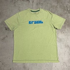 Old Navy Brazil Graphic Y2K Lime Green T-Shirt