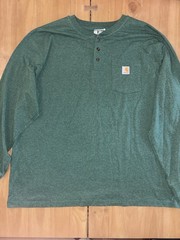 Carhartt Men’s XXL Clothing Lot 2 Hoodies & Henley Shirt Workwear Bundle