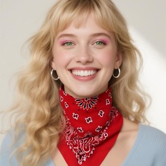 10PCS Mixed Color Paisley 22X22 Inchs Denim Bandana Set – Unisex, 100 Cotton …
