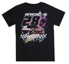 General Motors Chevy Bow Tie IROC-Z Camaro Short Sleeve Black T-Shirt