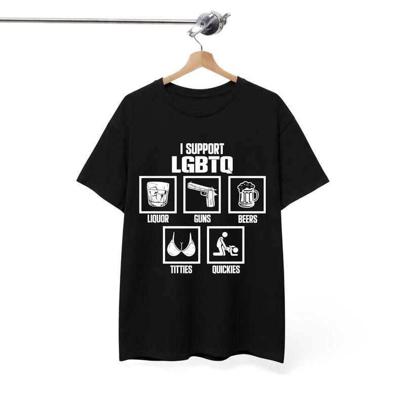 I Support LGBTQ Shirt, Funny Meme Unisex T-Shirt