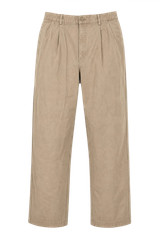 Vintage 1990s Yuppie Beige Cotton Trousers Unisex Sz N/A