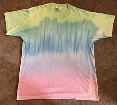 Vintage Tie-dye T-shirt Sz L Single Stitch Made In USA Variety Tag Multi-Color