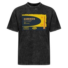 Dominion 22 Savage Ammo Box Vintage Style T-Shirt Mineral Wash Black Tee