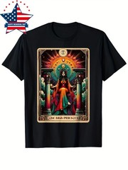 High Priestess Tarot Card Graphic T-Shirt Vintage Major Arcana Mystic Tee