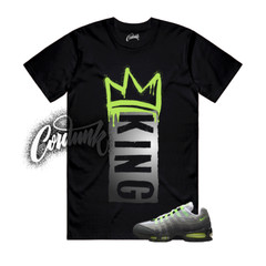 Air Max 95 Big Bubble Neon Black Yellow Cool Grey 2025 T Shirt Match K1
