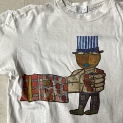 vintage 90s friedensreich hundertwasser modern art tee size large