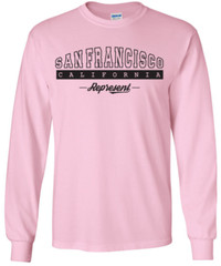 San Francisco California State T-Shirt Long Sleeve Graphic Tees Unisex Apparel