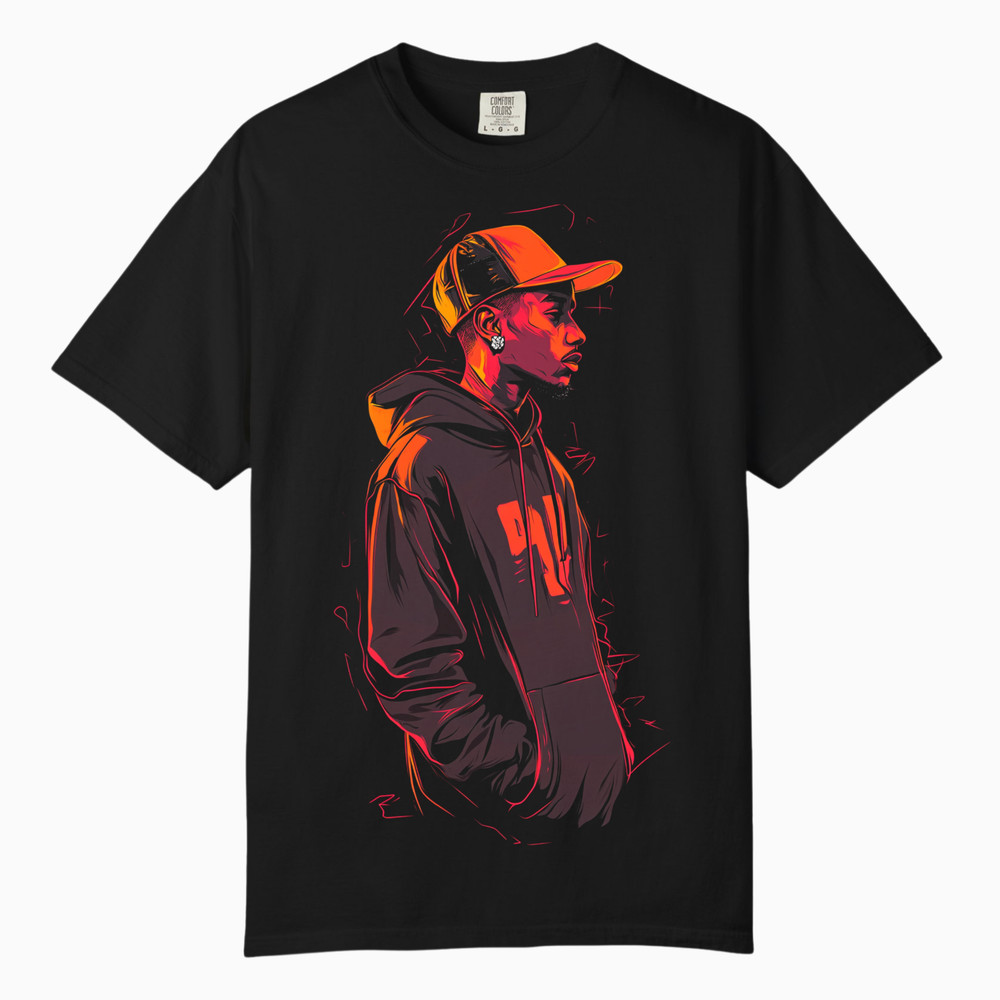 Urban Street Art Graphic Tee Men, Comfort Colors T Shirt, Unisex Streetwear Tee