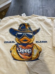 JEEP Trail Blazer T Shirt Mens XL NWT Graphic Duck Cowboy Licensed JEDCO